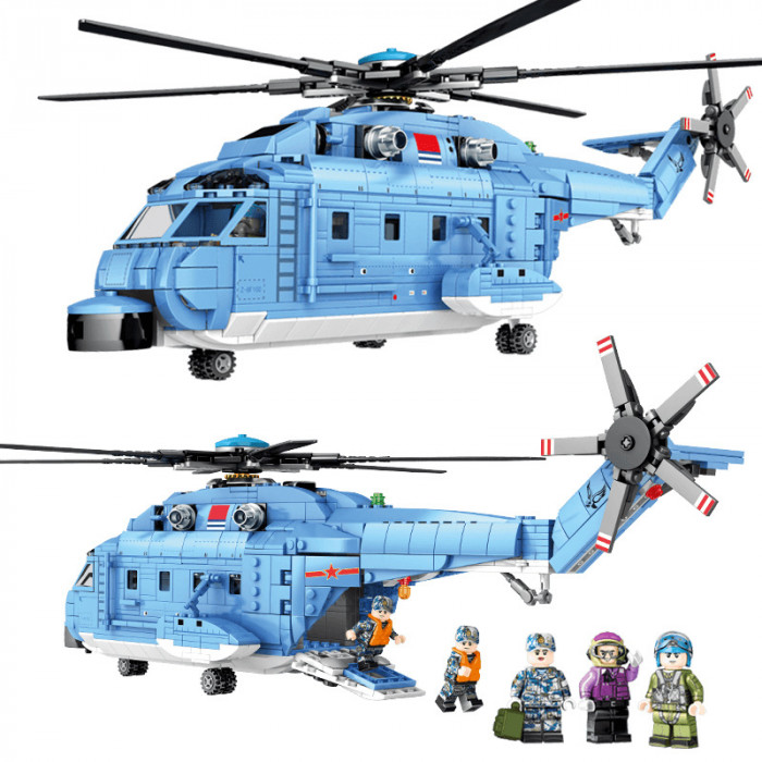 Конструктор Sembo Block Военно-транспортный вертолёт Z-18 202051