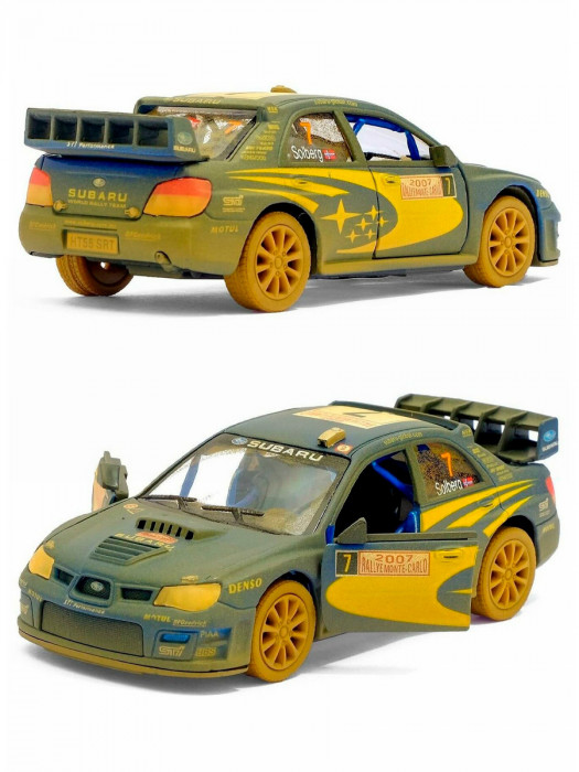 Металлическая машинка Kinsmart 1:36 «Subaru Impreza WRC 2007 (после заезда)» инерционная KT5328DY
