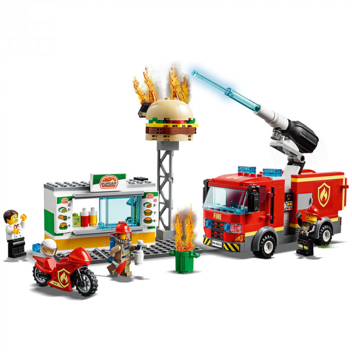 Конструктор LARI аналог Lego City 60214 Пожар в бургер-кафе 11213