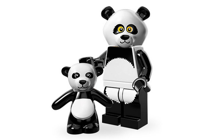 71004-15 Человек в костюме панды - Коллекционная минифигурка Лего Фильм 71004-15 71004-15