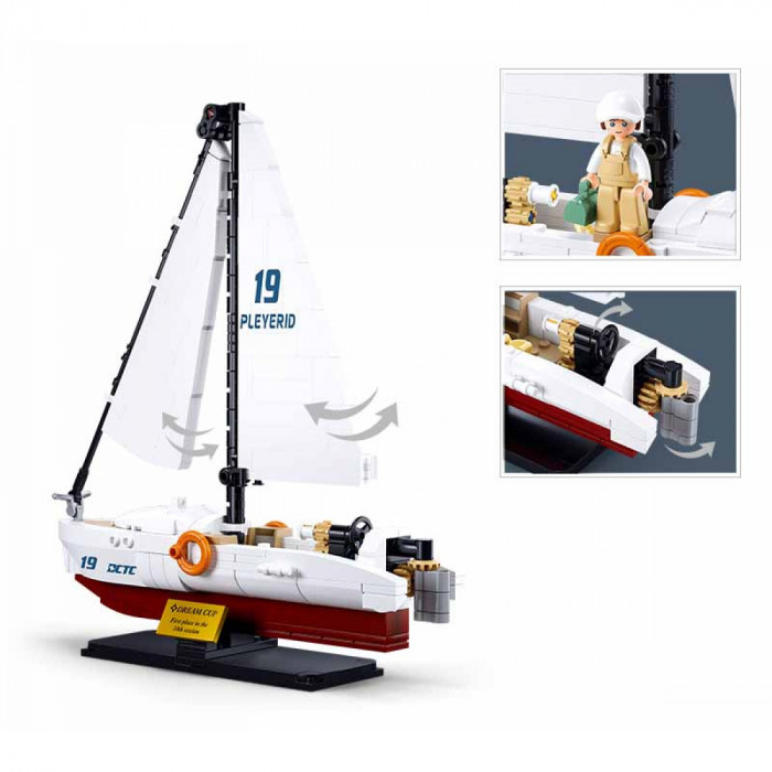 Конструктор Sluban Скоростная яхта M38-B1190