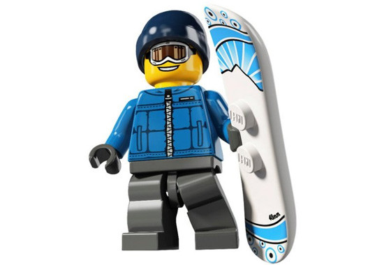 8805_08 Сноубордист - Коллекционная минифигурка Лего - серия 5 8805-08 8805-08