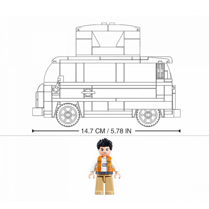 Конструктор Sluban Фургон Volkswagen T2 Camper M38-B1192