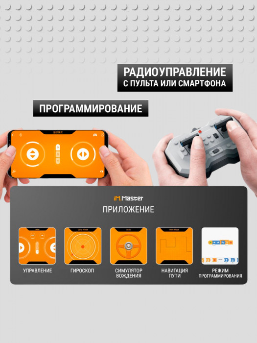 Конструктор iM.Master Программируемый робот с дисплеем (3 в 1) - дракон 8054
