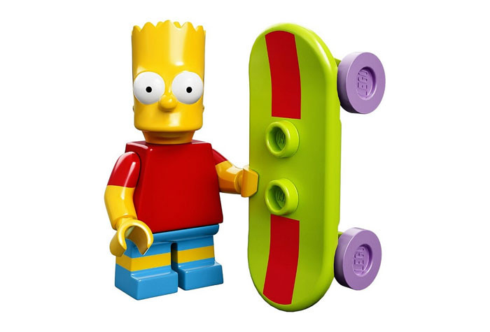 71005-02 Bart Simpson - Коллекционная минифигурка Лего Симпсоны 71005-02 71005-02