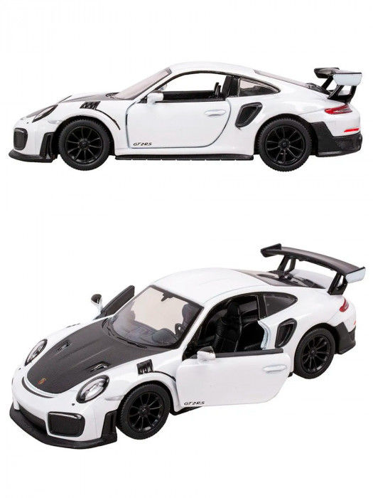 Металлическая машинка Kinsmart 1:36 «Porsche 911 GT2 RS» инерционная, белая KT5408D-1