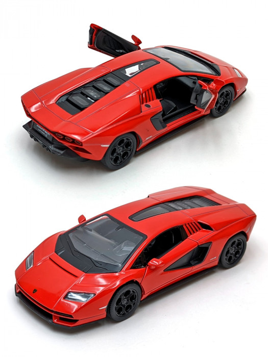 Металлическая машинка Kinsmart 1:38 «Lamborghini Countach LPI 800-4» инерционная, красная KT5437D-1