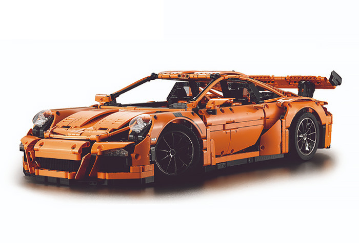 Конструктор Decool аналог LEGO 42056 Porsche 911 GT3 RS (оранжевый) 3368A
