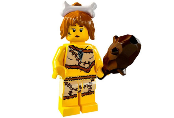 8805_12 Первобытная женщина - Коллекционная минифигурка Лего - серия 5 8805-12 8805-12