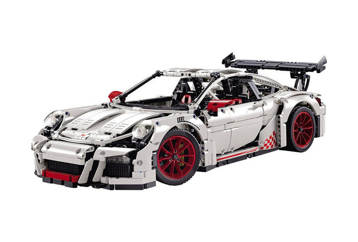 Конструктор Decool аналог LEGO 42056 Porsche 911 GT3 RS (белый) 3368B