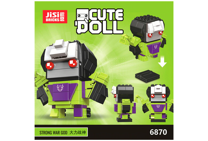 Конструктор JiSi Bricks (Decool) Персонаж Cute Doll - Strong War God 6870