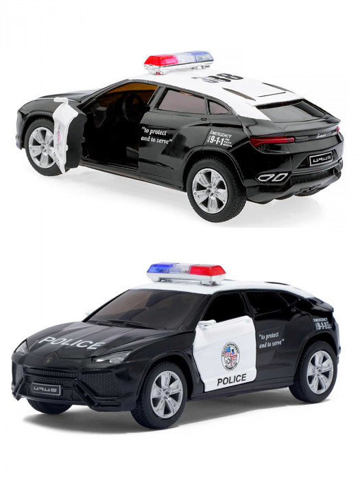 Машинка металлическая Kinsmart 1:38 «Lamborghini Urus (Полиция)» инерционная KT5368DP