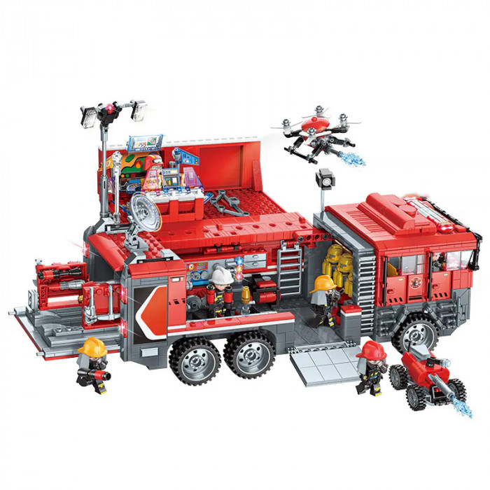 Конструктор QMAN Многофункциональная аварийно-спасательная пожарная машина 12025