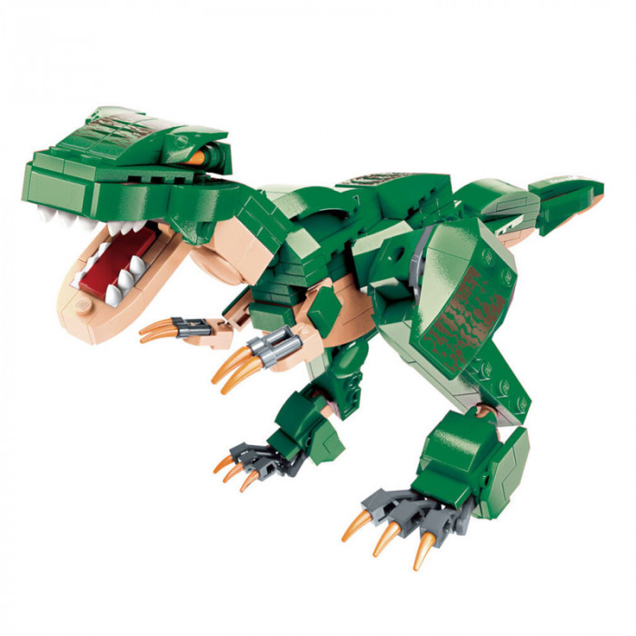 Конструктор QMAN Зелёный динозавр (3 в 1) W42106