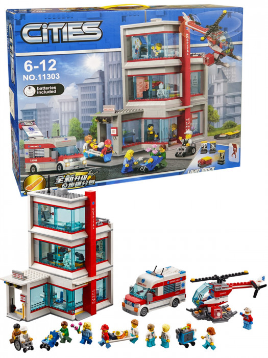 Конструктор аналог Lego City 60204 Городская больница 11303