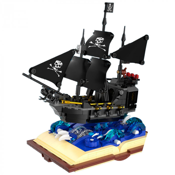 Конструктор MJI Волшебная книга: пиратский корабль Черная Жемчужина 13019