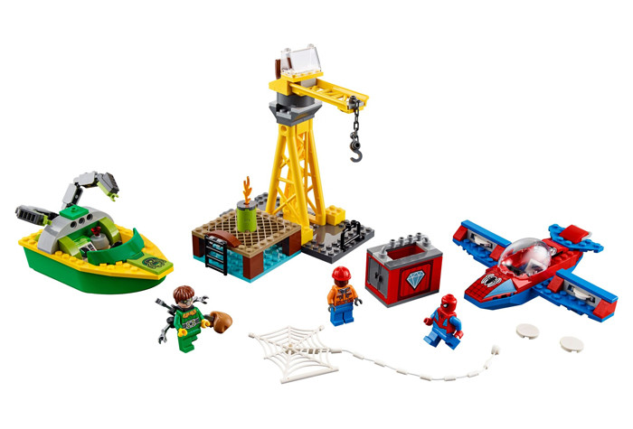 Конструктор LEGO Spider-man Человек-паук: похищение бриллиантов Доктором Осьминогом 76134