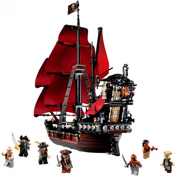 Конструктор аналог Лего Пираты Карибского Моря 4195 Месть королевы Анны 6001