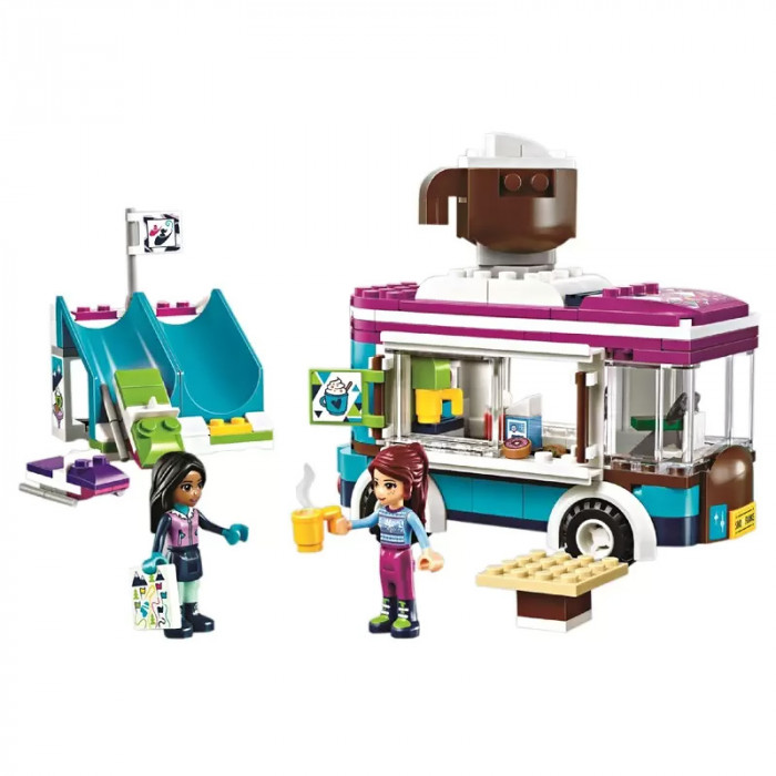 Конструктор аналог Lego Friends 41319 Горнолыжный курорт: Фургончик по продаже горячего шоколада 10729