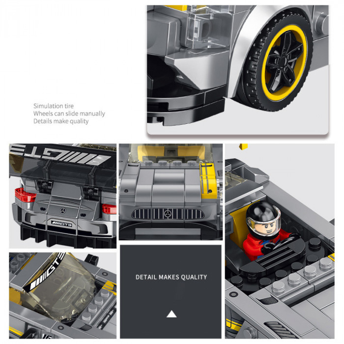 Конструктор Panlos Brick Спорткар Mercedes-Benz AMG GT3 666024