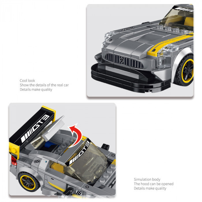 Конструктор Panlos Brick Спорткар Mercedes-Benz AMG GT3 666024