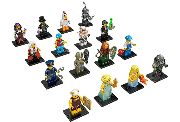 71000_ALL Полный Комплект (16 шт) коллекционных минифигурок Лего - серия 9 71000_ALL 71000_ALL