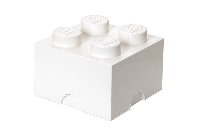 Кирпичик LEGO для хранения деталей - белый 40031735