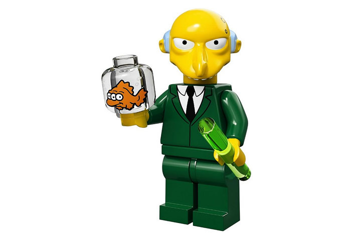 71005-16 Mr. Burns - Коллекционная минифигурка Лего Симпсоны 71005-16 71005-16