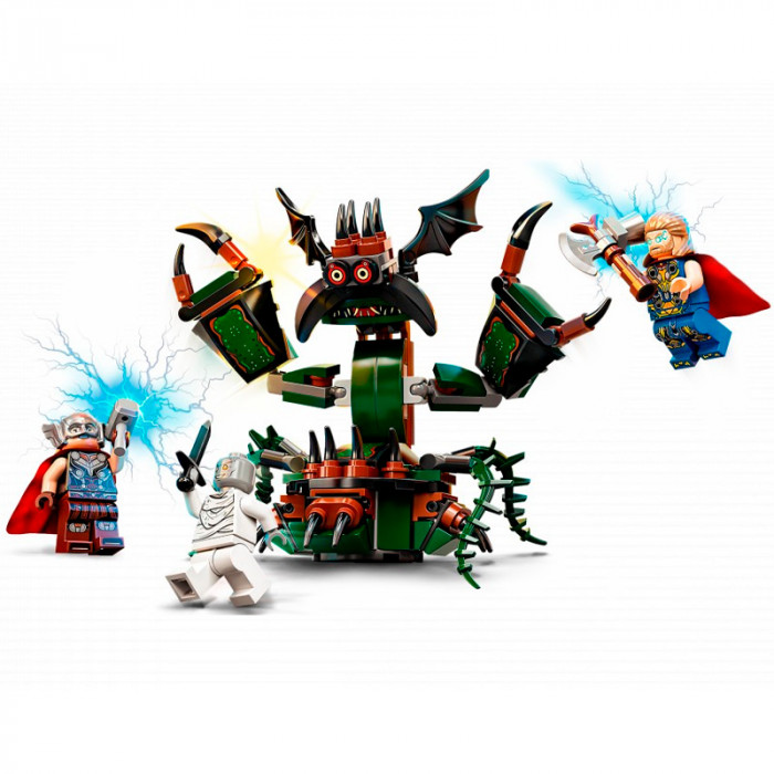 Конструктор аналог Лего Супергерои 76207 Тор: Нападение на Новый Асгард 77207