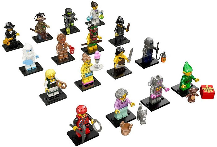 71002_ALL Полный Комплект (16 шт) коллекционных минифигурок Лего - серия 11 71002-ALL 71002-ALL