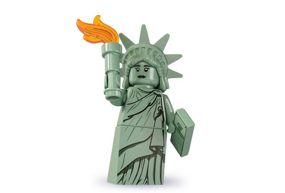 8827_09 Статуя свободы - Коллекционная минифигурка Лего - серия 6 8827-09 8827-09