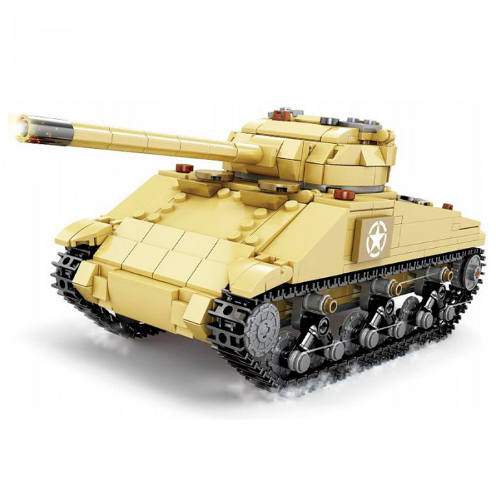 Конструктор KAZI Средний танк M4 Sherman KY82042