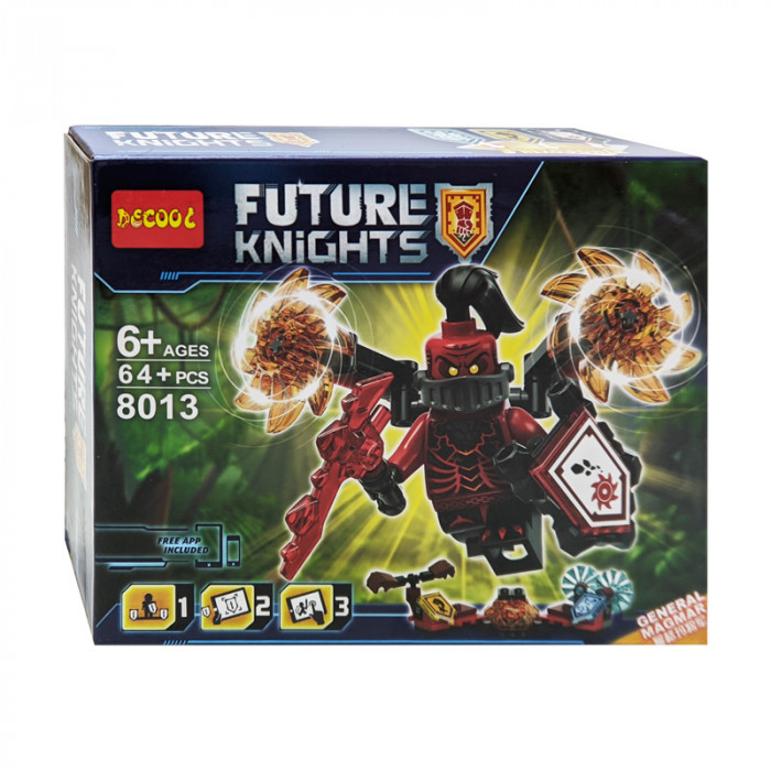 Конструктор Decool аналог Lego Nexo Knights 70338 Абсолютная сила Генерал Магмар 8013