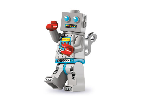 8827_10 Заводной робот - Коллекционная минифигурка Лего - серия 6 8827-10 8827-10