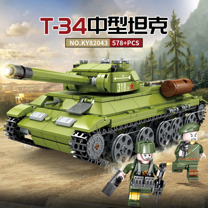 Конструктор KAZI Средний танк Т-34 KY82043
